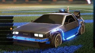 Delorean Time Machine Rocket League Gameplay