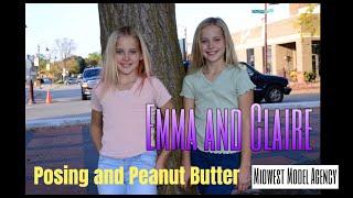Emma and Claire - A Couple of Posers 2 - Posing and Peanut Butter - Midwest Model Agency