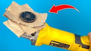 Why it is Not Patented? Insert Cardboard Into Angle Grinder and Amazed