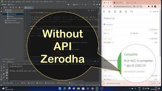 Free Algo Trading - Zerodha - How to do it