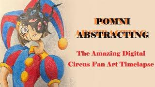 Pomni Abstracting | The Amazing Digital Circus Fan Art Timelapse