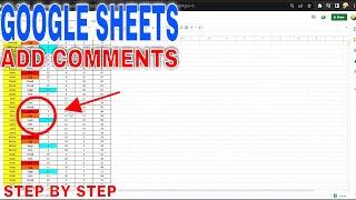  How To Add Comments To A Cell In Google Sheets 