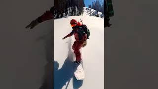 Caldor Fire burn scar bluebird back country pow laps at abandoned Iron Mountain ski area. #shorts