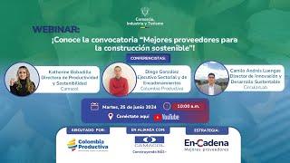 WEBINAR: Convocatoria "Mejores proveedores para la construcción sostenible"