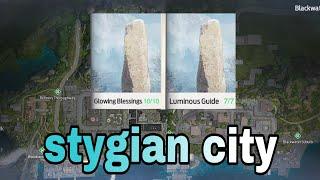 undawn  stygian city glowing  blessing ,luminous guide