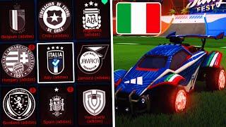 NEW FOOTBALL DECALS IN ROCKET LEAGUE (Rocket League Festival of football Event)