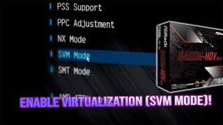 Enable Virtualization (SVM Mode) on ASRock B450M | AMD BIOS Virtualization Settings