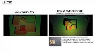 Time of Flight 3D Camera Comparison: Helios2 Wide vs Helios2 point cloud