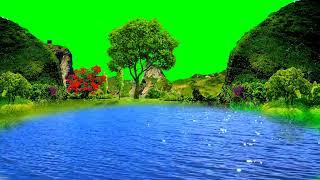 Green Screen Mountain Lake | Mountain Green Screen Effect | Green Screen Lake Vfx | Green Screen