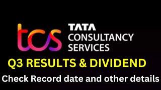 TCS Share Dividend | TCS Q3 results | TCS Share latest news