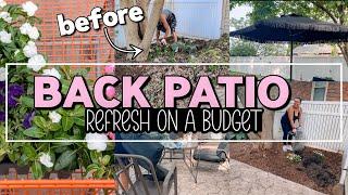 EXTREME Patio Makeover on a Budget 2024 | Backyard Refresh for the Summer | Affordable Patio Ideas