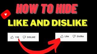 Like and Dislike Hide Kaise Kare || how to hide likes on youtube || Youtube Think