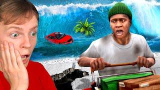 HOMELESS in a TSUNAMI in GTA 5!