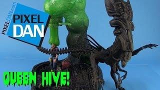 Aliens Queen Hive Kenner Playset Video Review (Retro Toy Rewind)