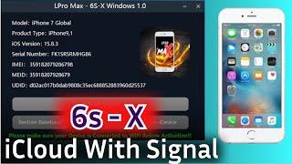 iPhone 6s To X iCloud / Activation Bypass With Signal Latest ios Support-Windows Tool