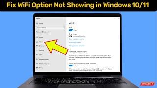 Fix WiFi Option Not Showing in Settings On Windows 10/11 || WiFi Option Not Available windows 10/11