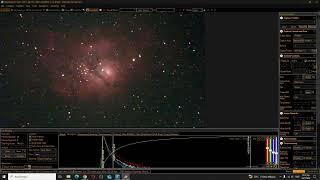 M 8 Lagoon Nebula, live stack (18 July 2024)