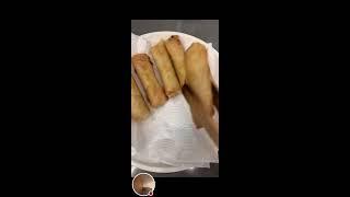 Love jane vlog is live frying spring rolls #springrolls #asmr