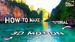 how to make 3d motion tracking in kinemaster | text animation