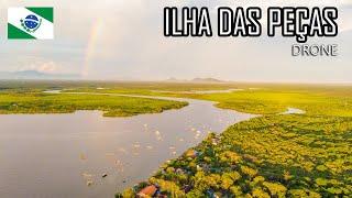 DRONE NA ILHA DAS PEÇAS - GUARAQUEÇABA - PARANÁ -  Me Leva Viajar - Drone #1