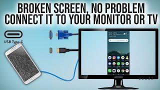 Use your broken phone again, USB C to HDMI and VGA Multiport
