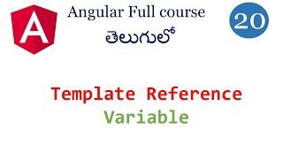 Template reference variable in Angular | Template variable in angular | Angular tutorials in  Telugu