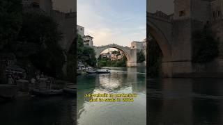 Mostar Bridge - Quick History #travel #bosnia #medieval #architecture