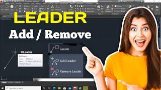 Add leader in AutoCAD | Remove multileader autocad | Multileader autocad #2022