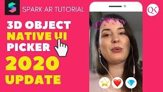 Spark AR Native UI Picker 2020 for 3D Objects (update v85+)