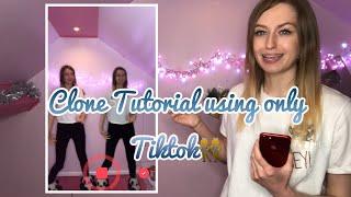 How to Clone yourself using ONLY the app TikTok!! *NEW*