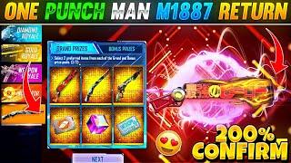 One Punch Man M1887 Return | One Punch Man M1887 Gun Skin Return Date | Tonight Update Free Fire