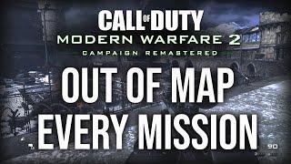 Modern Warfare 2 Campaign Remastered - Out of Map on Every Mission (MW2 Remastered All Out of Maps)