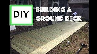 DIY for Beginners: How to build a ground level deck (with instructions and time lapse)