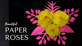 How To Make Awesome and Beautiful Paper Roses || Paper Rose