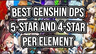 Best 5 Star and 4 Star DPS Characters for Genshin Impact per Element