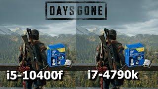 i7 4790k VS i5 10400f Benchmark || Days Gone Max Settings