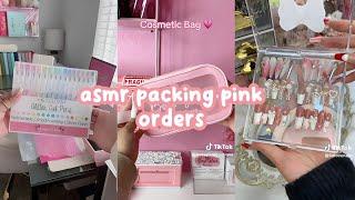 asmr packing pink orders | tiktok compilation