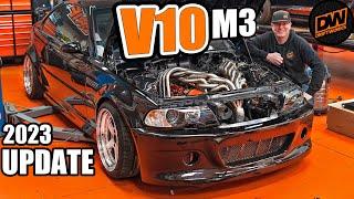 Update on my V10 BMW M3 with 10 into 1 headers