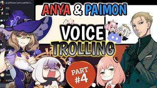 ANYA AND PAIMON VOICE TROLLING ON DISCORD #4 | Csama &  Mio_ch ミオ