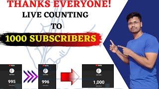 Live Counting to 1000 Subscriber| edu-mania channel| Keep Supporting| Not an educational Video| LSS