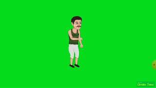 village man talking animation || free green screen || No copyright greenscreen bd