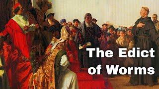 25th May 1521: Edict of Worms issued by the Holy Roman Emperor Charles V against Martin Luther