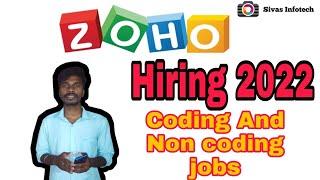 Zoho off campus drive 2022 ||  Coding and Non coding jobs || Sivas Infotech || #zoho interview