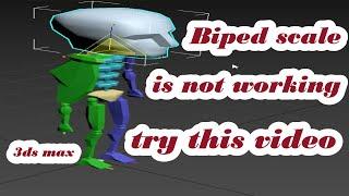 If  Biped scale is not working try this video in 3ds max