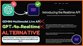 GPT-4o-Realtime & Gemini 2.0 Live API Free Alternative | Realtime AI Voice Chat | DevsDoCode