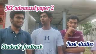 JEE advanced paper 2 analysis