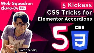 Elementor - 5 Kick-ass CSS Tricks for Elementor Accordions