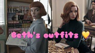 Beth’s outfits in “The Queen’s Gambit”️ (60s aesthetic)