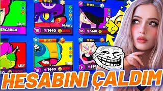 KUZENİMİN BRAWL STARS HESABINI ÇALDIM TROLLEDİMAğladı