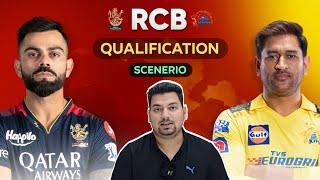 RCB Playoffs Scenario IPL 2024 | RCB vs CSK Match | RCB Qualify Kaise Karega Playoffs me